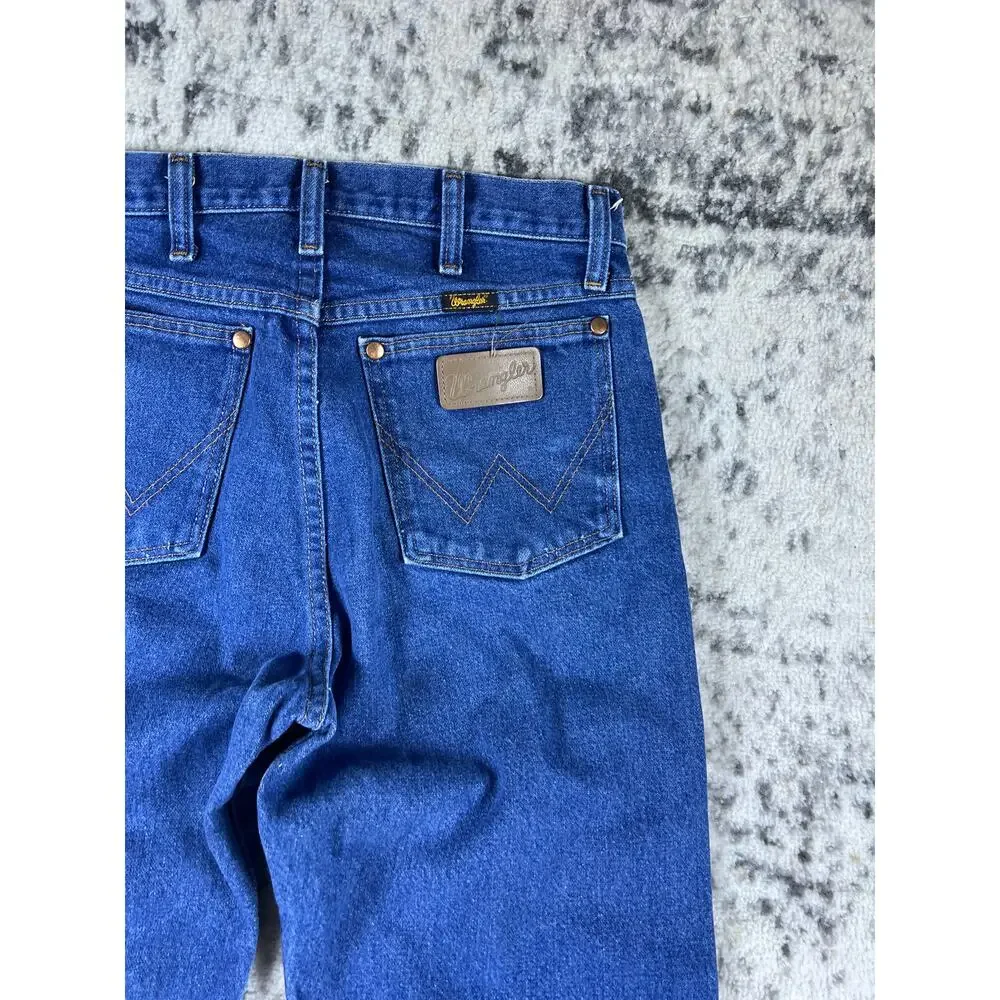 Wrangler Jeans Mens 30x36 Blue Cowboy Cut Original Fit Denim Western Workwear